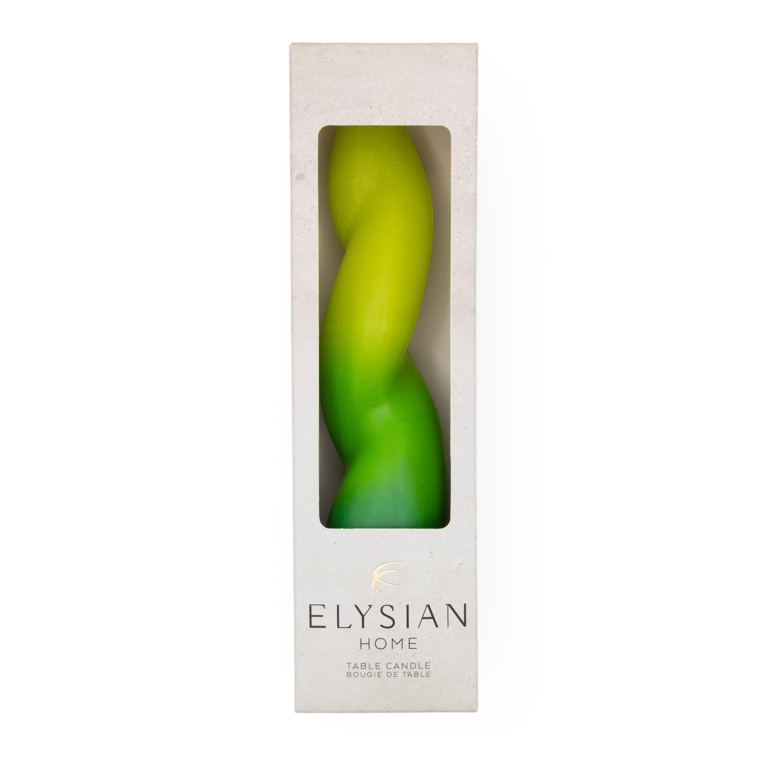 Twisted Design Table Candle in Gift Box
