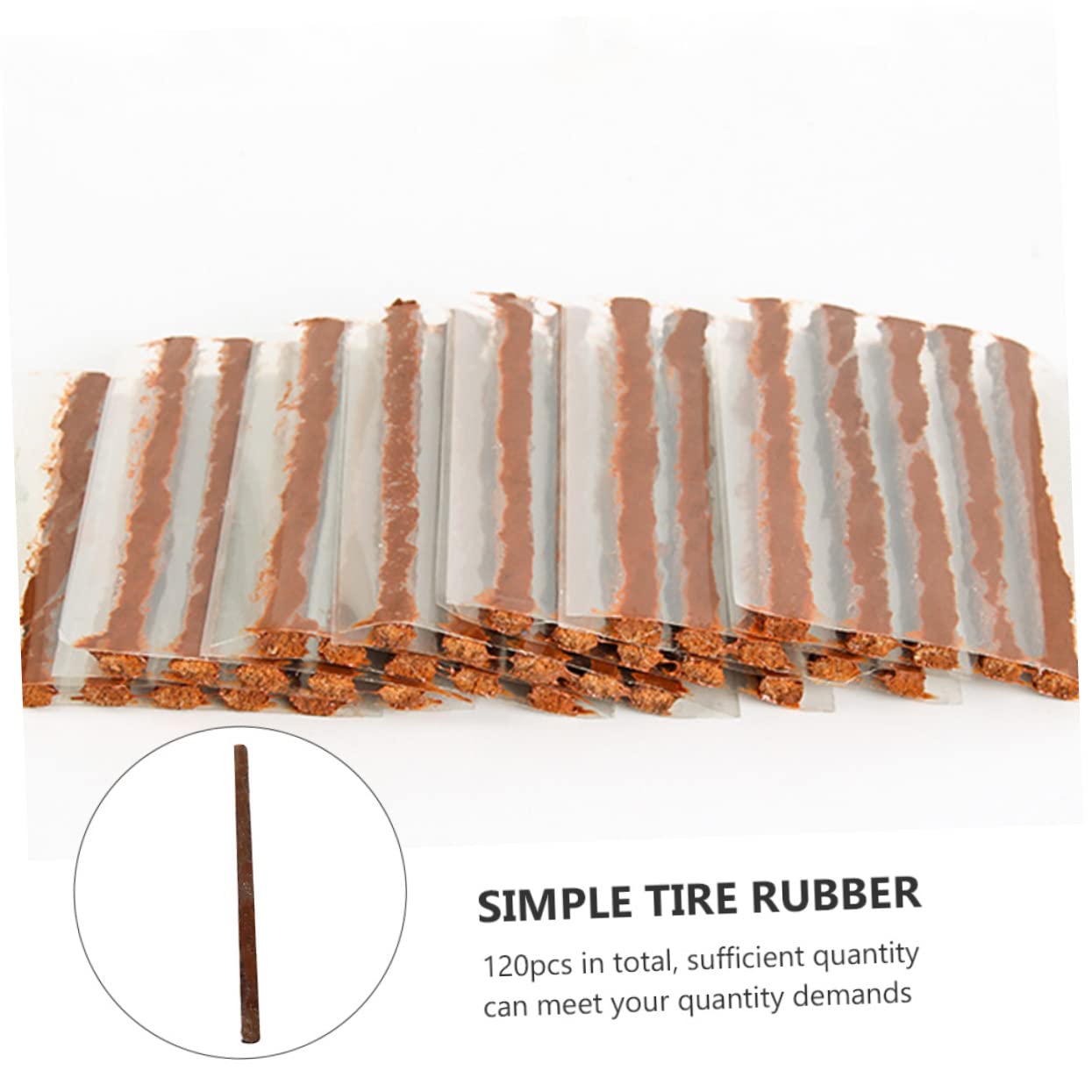 Zerodeko Car Seal Strip Tire Repair Patch Plug Kit 120pcs Tire Repair Strips for Car