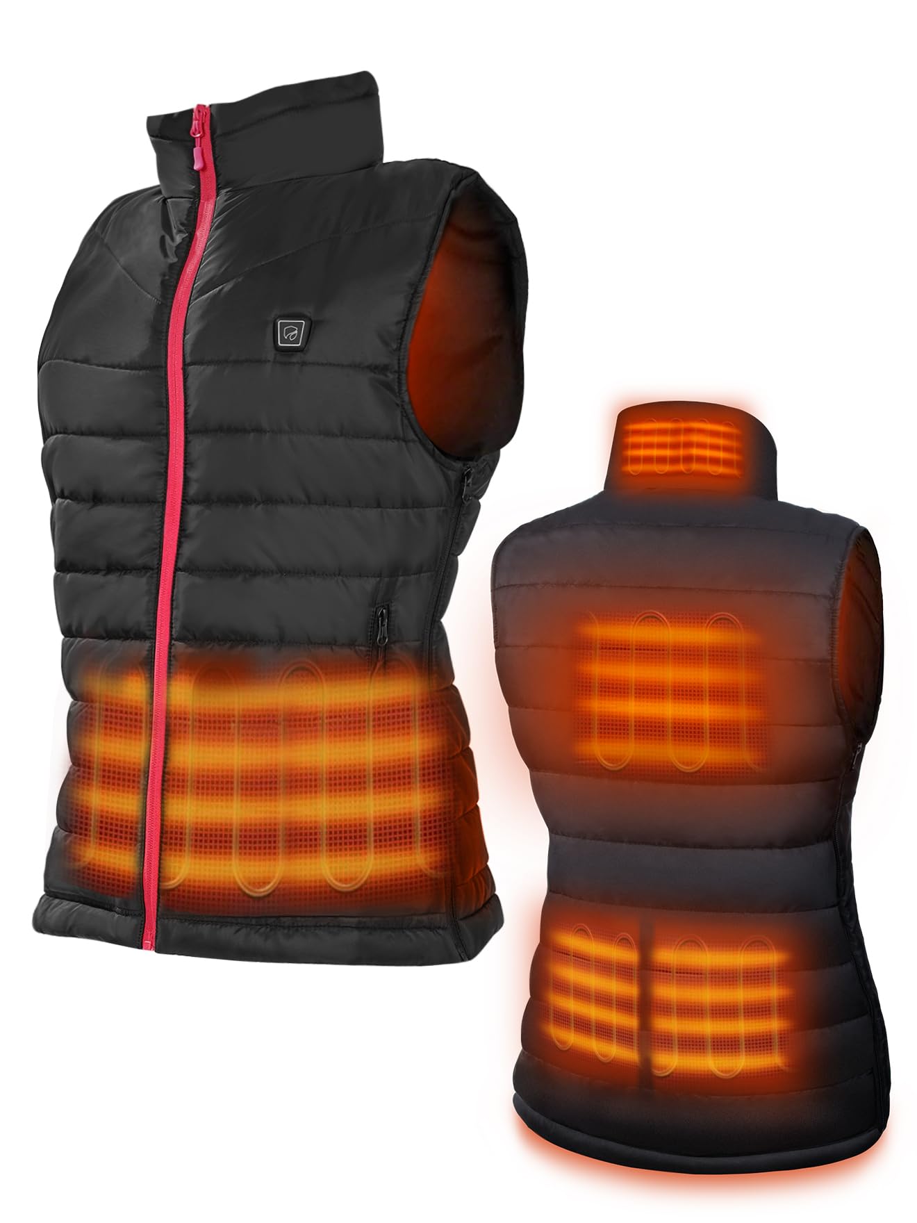 DR.PREPARE Gilet Riscaldato Uomo Donna Dimensioni Regolabili 3 Temperature Giubbotto Riscaldato in Pile Morbido Giacca Riscaldata USB Ricaricato per Attività all'Aperto Viaggio Sport Tempo Libero