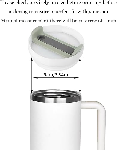 Miniatura 8 de Tapa de vaso de 40 onzas para Stanley, a prueba de derrames, resistentes a salpicaduras, funda de repuesto para accesorio de copa Stanley (paquete