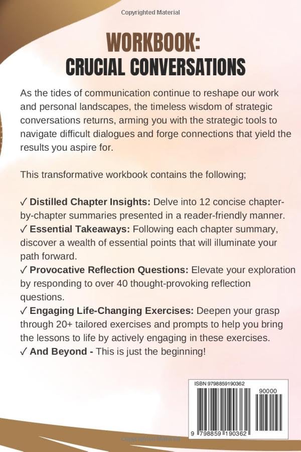 Miniatura 2 de Workbook Crucial Conversations Tools for Talking When Stakes are High Practical Implementation of Joseph Greeny & Kerry Pattersons Book