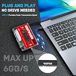 Kinhank 2TB External Hard Drive,Retro Game Console with 120000+Games,Retro Game Console HDD,Batocera 33 Emulator Console for Laptop/PC/Windows/Mac OS,Compatible with Most Emulators,USB 3.0