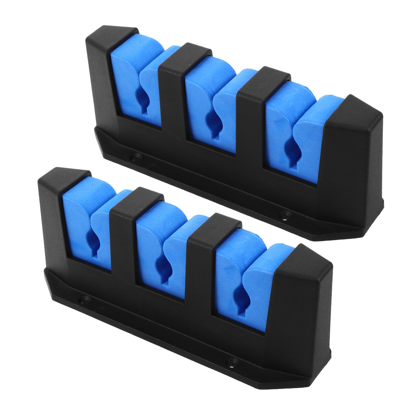 Abaodam 2pezzi Portacanne Da Pesca Da Parete Supporto Per Espositore Per Canne Da Pesca Slot Per Garage Capannoni e Cabine Design Leggero e Robusto