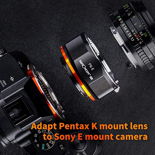 K&F Concept KF06.445 Lens Mount Adapter Compatible For Pk K Mount Lens To Nex E-Mount Camera Body thumb #2