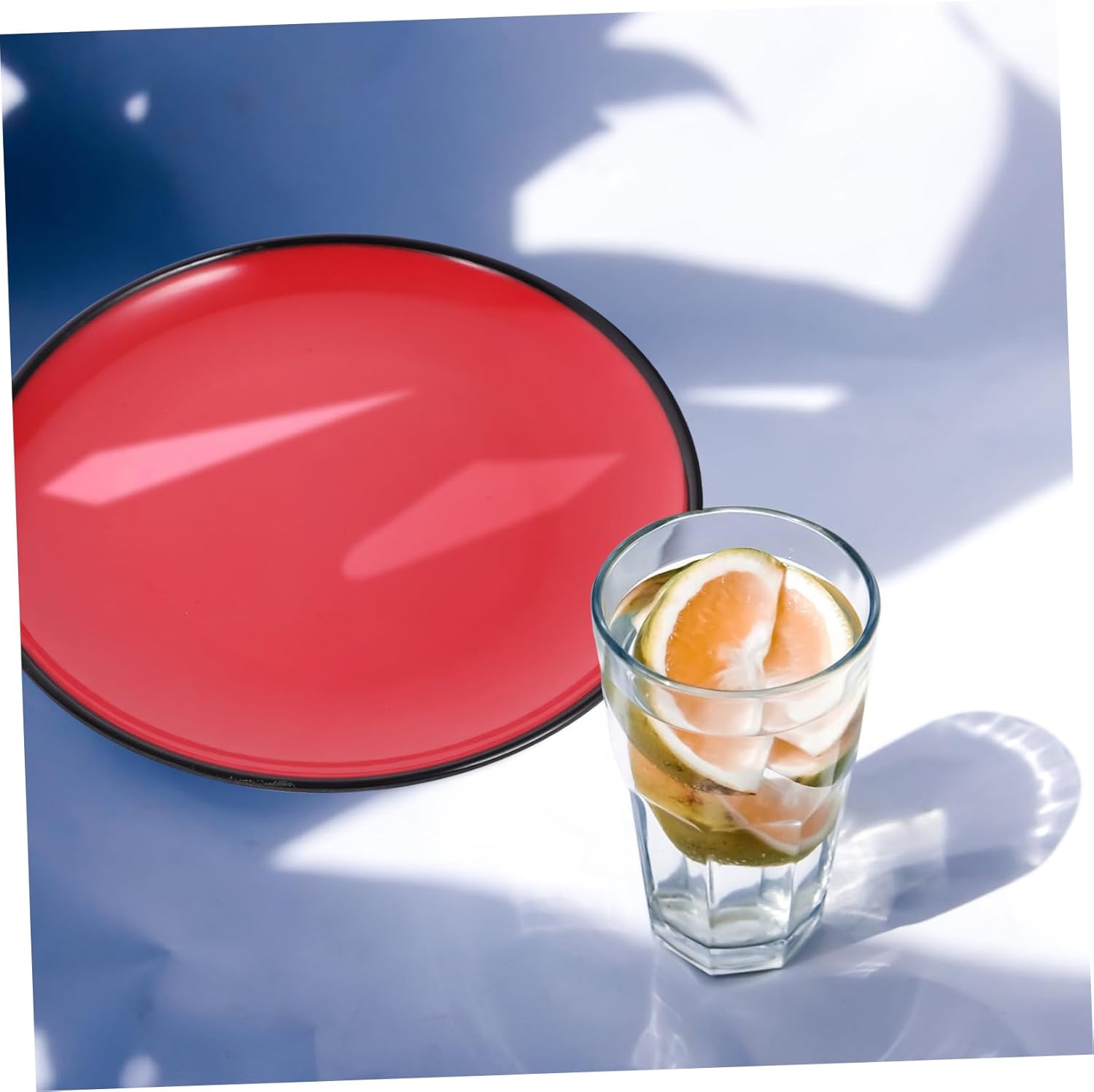 4pcs Multi-function Dessert Plates and Round Serving Dishes for Snacks Fruits and Appetizers and Easy to Clean Kitchen Supplies