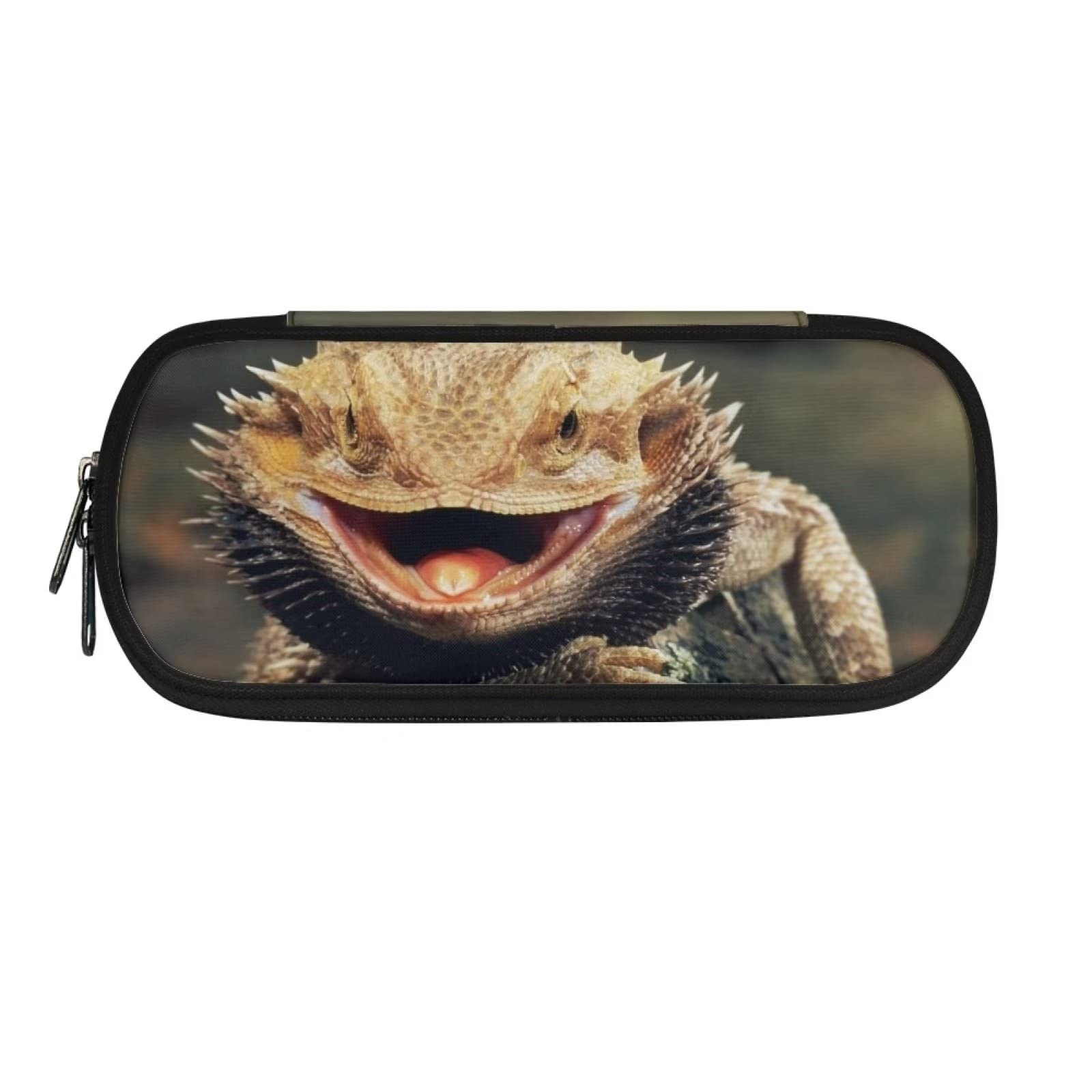 HUGS IDEA Animal Lizard 3D Print Large Capacity Pencil Case for Adults Teen, Office School Supplies Stationery Desk Organizer Pencil Pouch Pen Bag for Kid Boys Girls — image 1