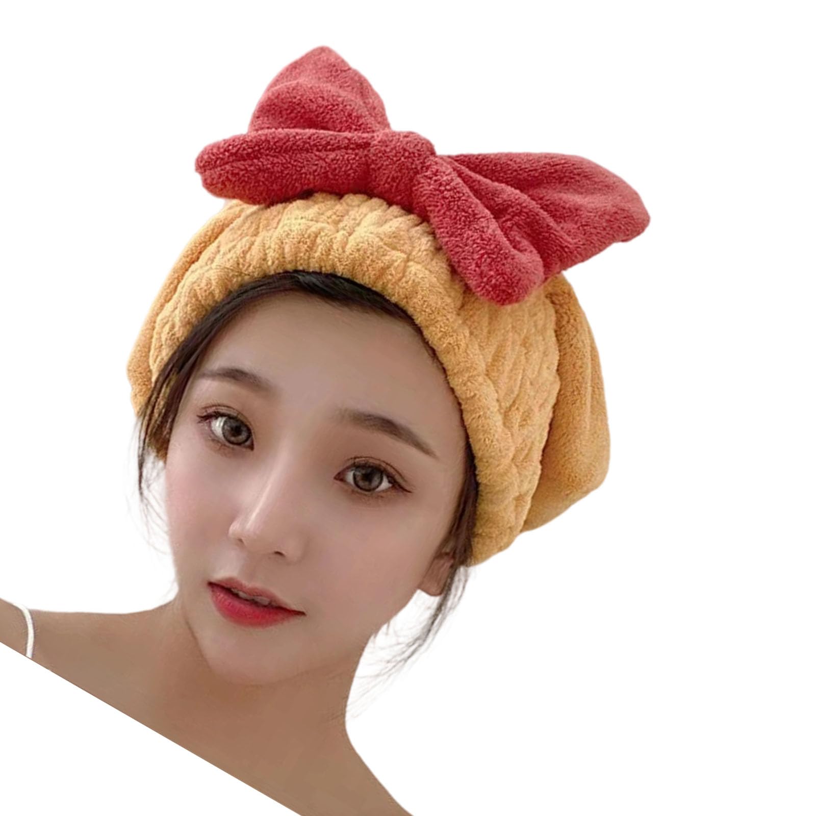 YROHGKPN Absorbent Microfiber Hair Towel for Women Quick Drying Soft Bath Turban Elastic Design Gym Friendly Hair Drying Hat