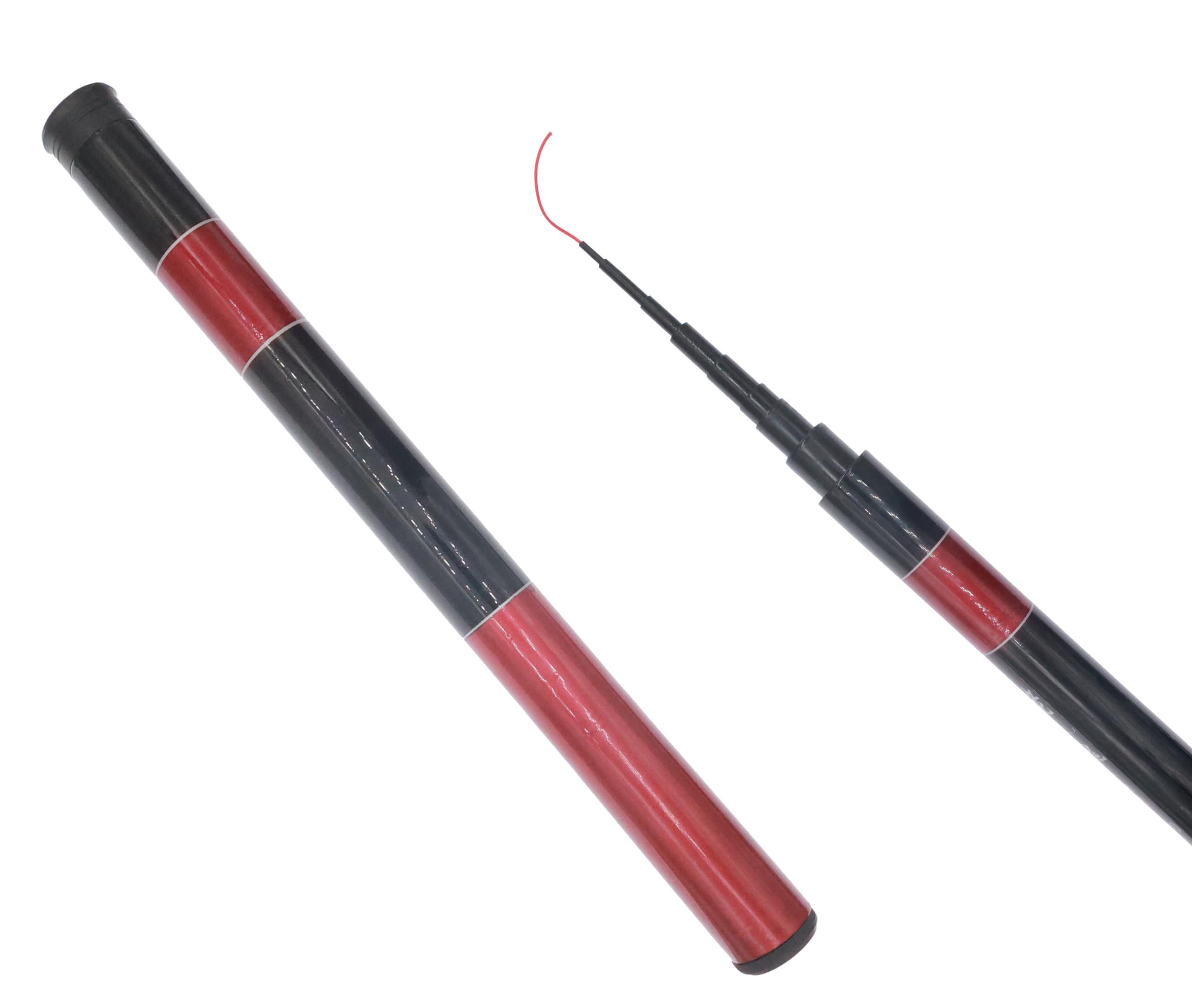 Collapsible Crappie Tenkara Rod Kit Telescopic Fishing Rod(Rod only 4.9FT)