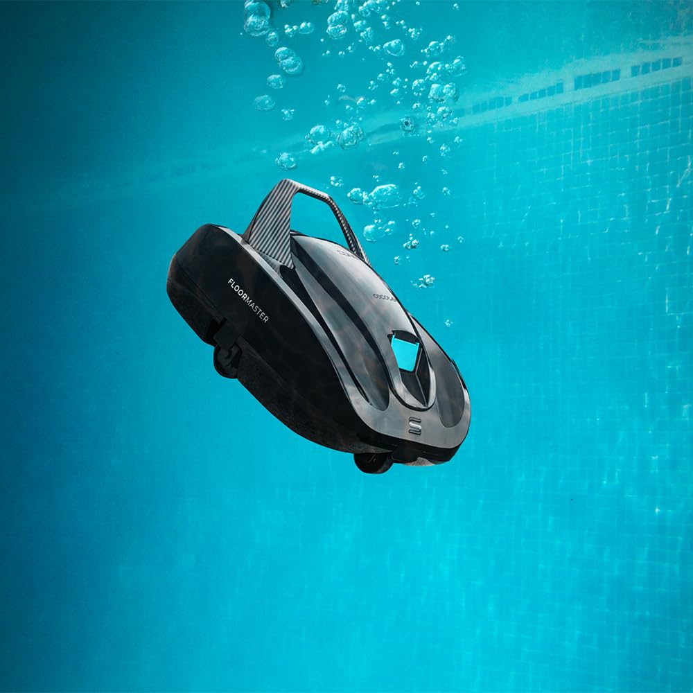 Cecotec Conga Pooldroid 2000 FloorMaster M. powierzchnia 80 m², maks. głębokość 2,5 m, czas pracy 100 min, filtr o wysokiej wydajności 100 μm, 2,5 l, automatyczne czyszczenie podłogi