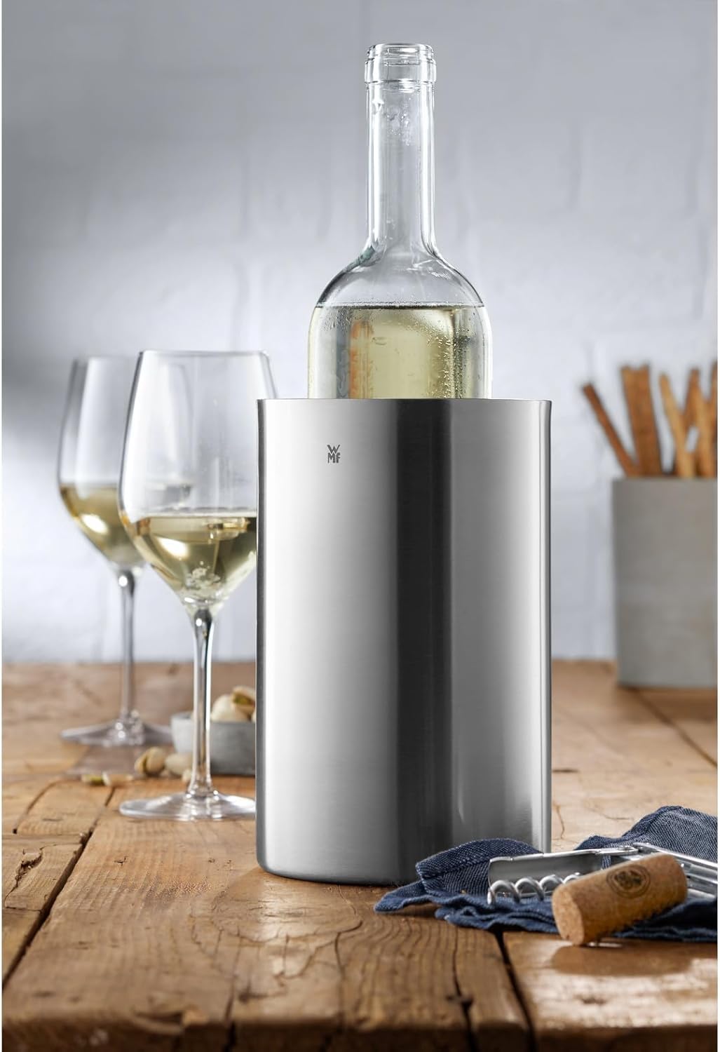 WMF Refrigeratore per vino Clever & More, con incisione personalizzata per occasioni speciali