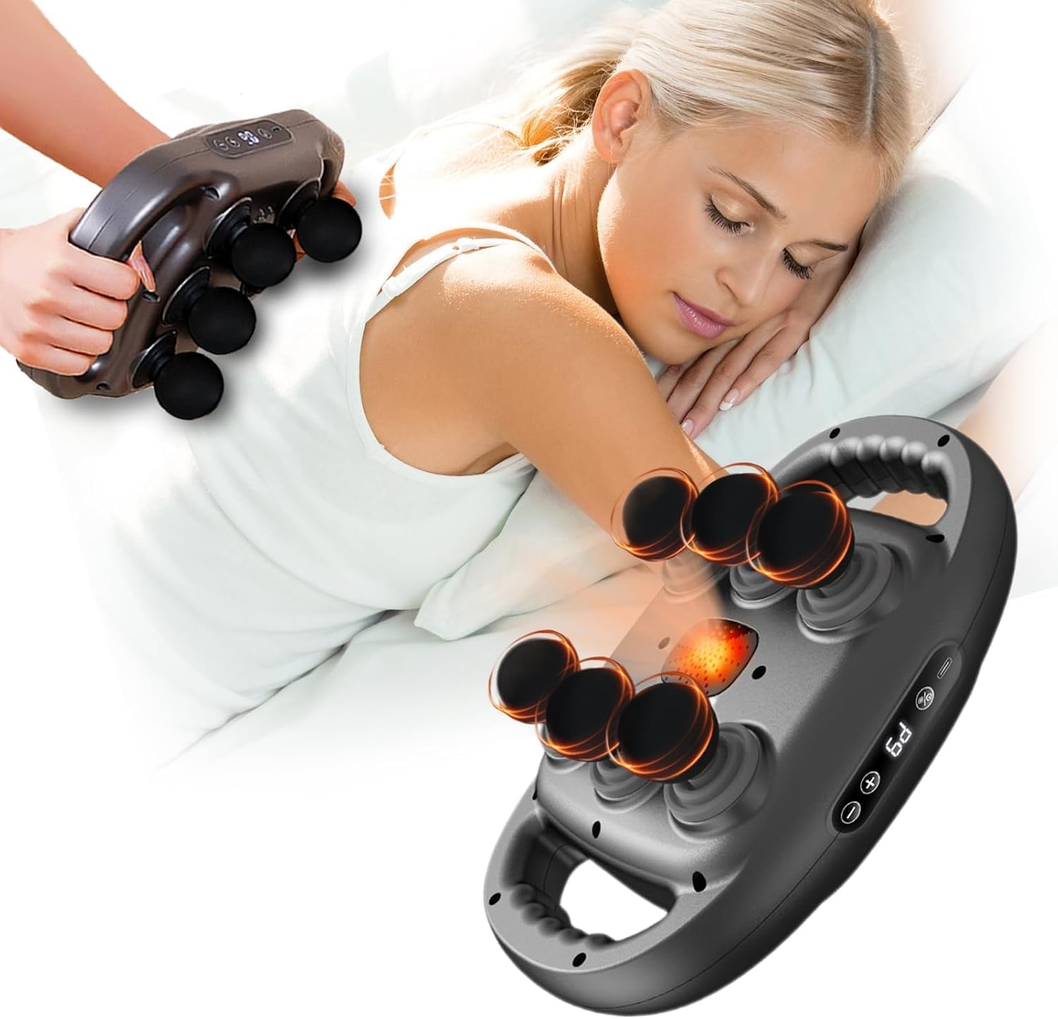 Amazon.com: ZVZ 6-Head Massage Gun with 9 Speeds & 9 Modes - Deep