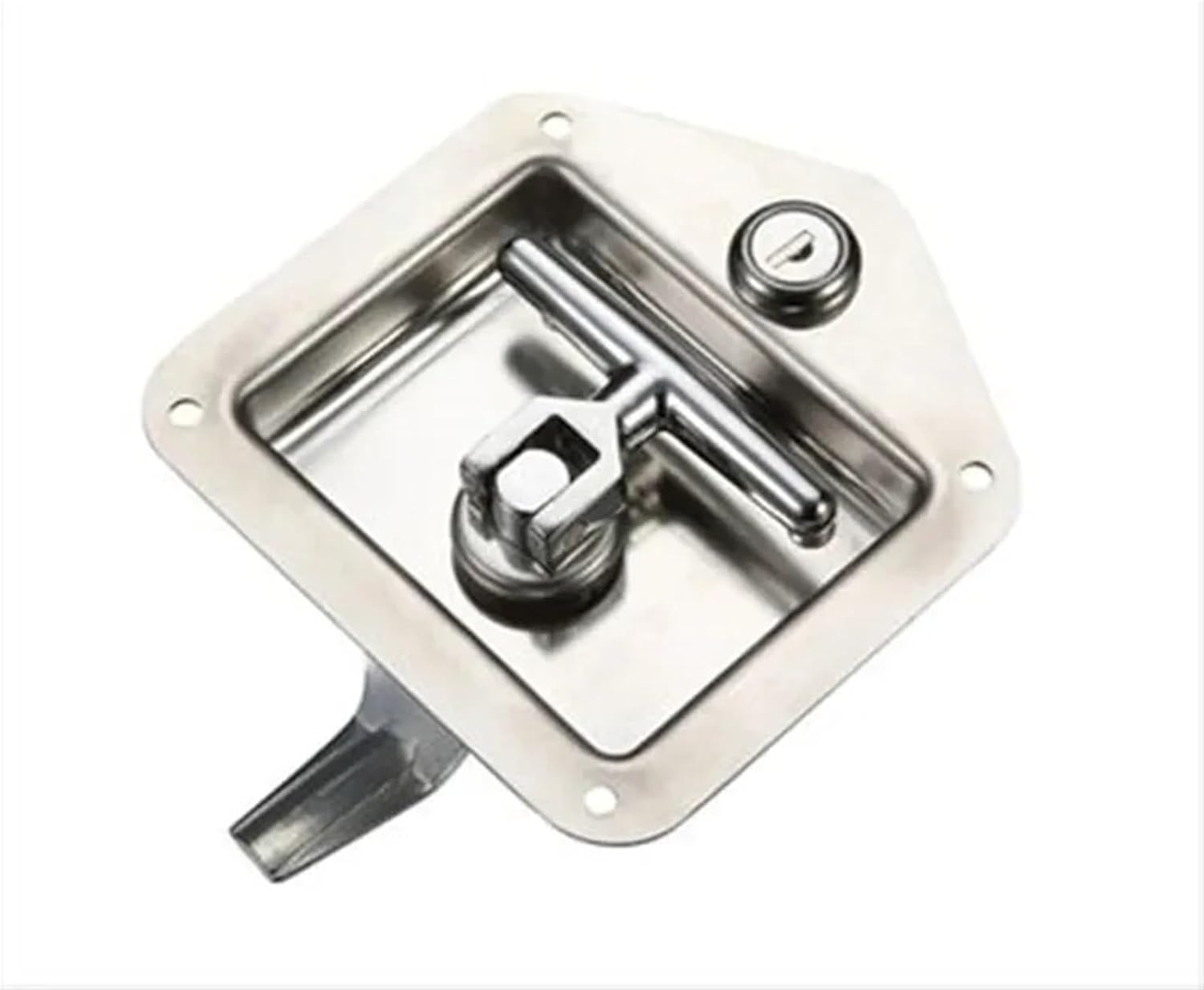 MS858 Trailer Plane Lock Trunk Truck Engineering Vehicles Panel No Couver Tool Stainless Steel Toolbox 1Pcs