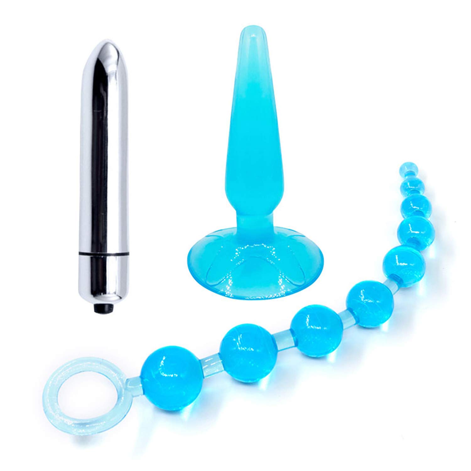 Vibrador anal de vagina Jelly, con cuentas anales, vibrador ...