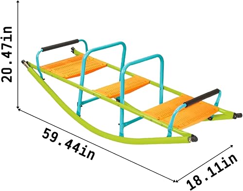 Miniatura 6 de Balancín para niños, balancín mecedor de metal para niños pequeños y niñas de 3 a 6 años, equipo de juego al aire libre para niños, Teeter Totter