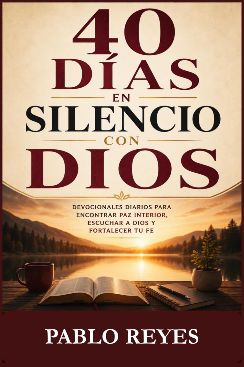 40 DÍAS EN SILENCIO CON DIOS: Devocionales Diarios para Encontrar Paz Interior, Escuchar a Dios y Fortalecer Tu Fe