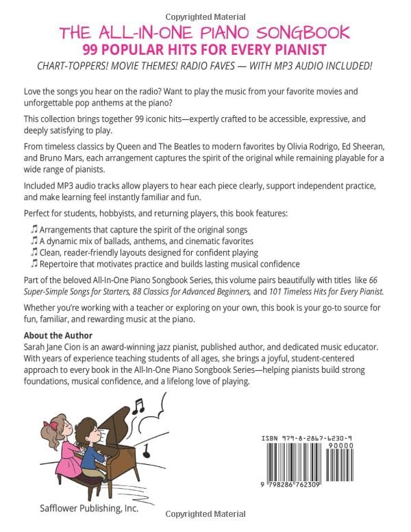 The All-In-One Piano Songbook: 99 Popular Hits for Every Pianist: Chart-Toppers! Movie Themes! Radio Faves! MP3 Audio Included! image 3