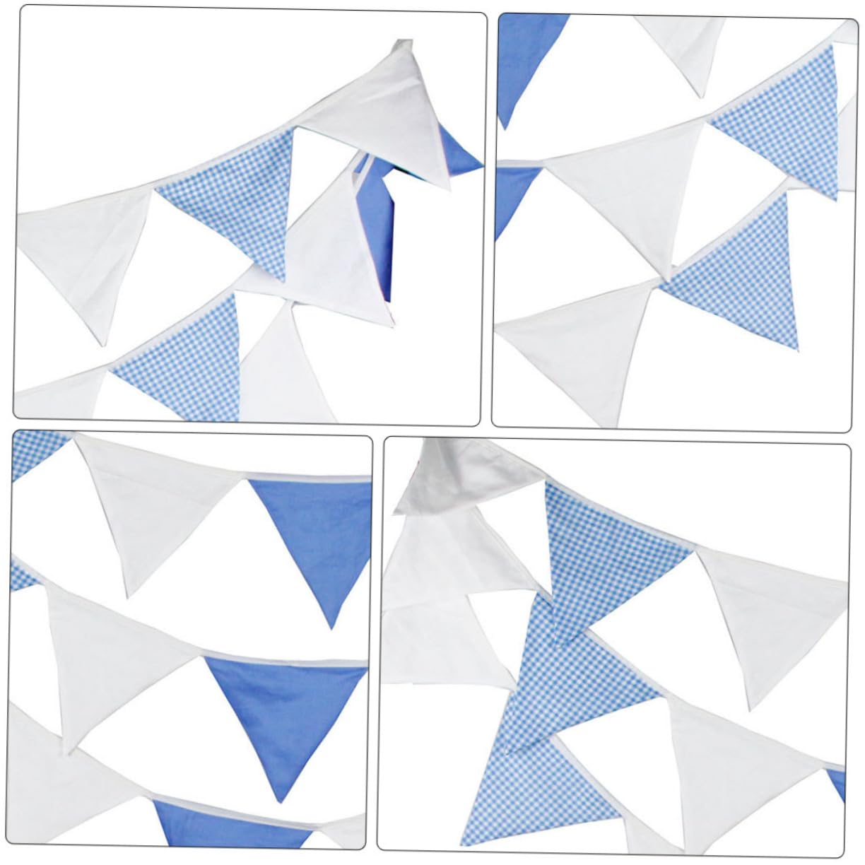 UPKOCH 2piezas Banderines De Decorativos Para Fiestas Bodas y Cumpleaños Guirnalda Azul y Para Celebraciones Infantiles Banderines