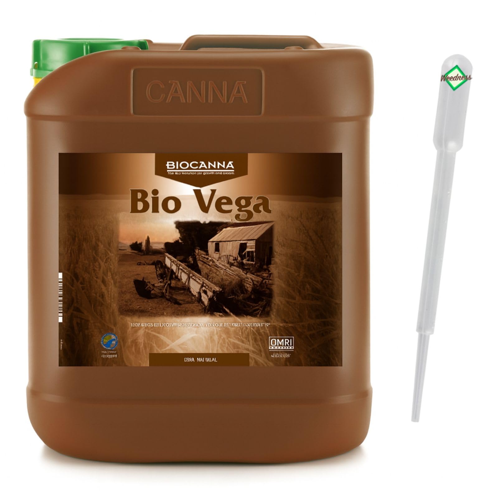 Weedness Canna Bio Vega 5 Liter - Wachstumsphase Grow Anbau Indoor Dünger Bio Tomaten Dünger Gurken Flüssigdünger Organischer