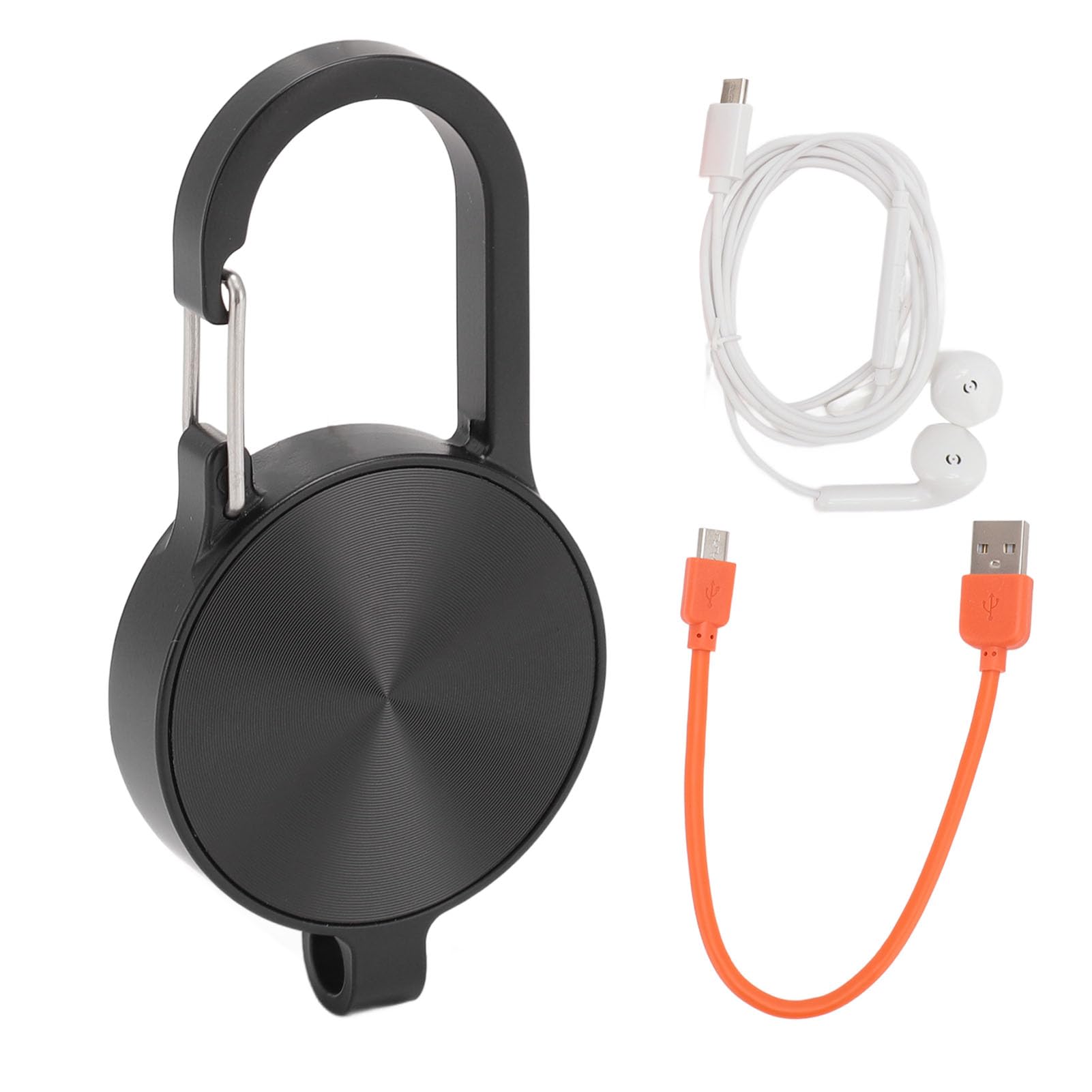 SUNGOOYUE Dyktafon z Brelokiem do Kluczy, Odtwarzacz MP3 Napęd USB z dużą pamięcią Nagrywanie 25 godz. Przechowywanie 750 godz. Potrójna Redukcja Szumów Aktywacja Głosem Zasięg 60 M, na (32 GB