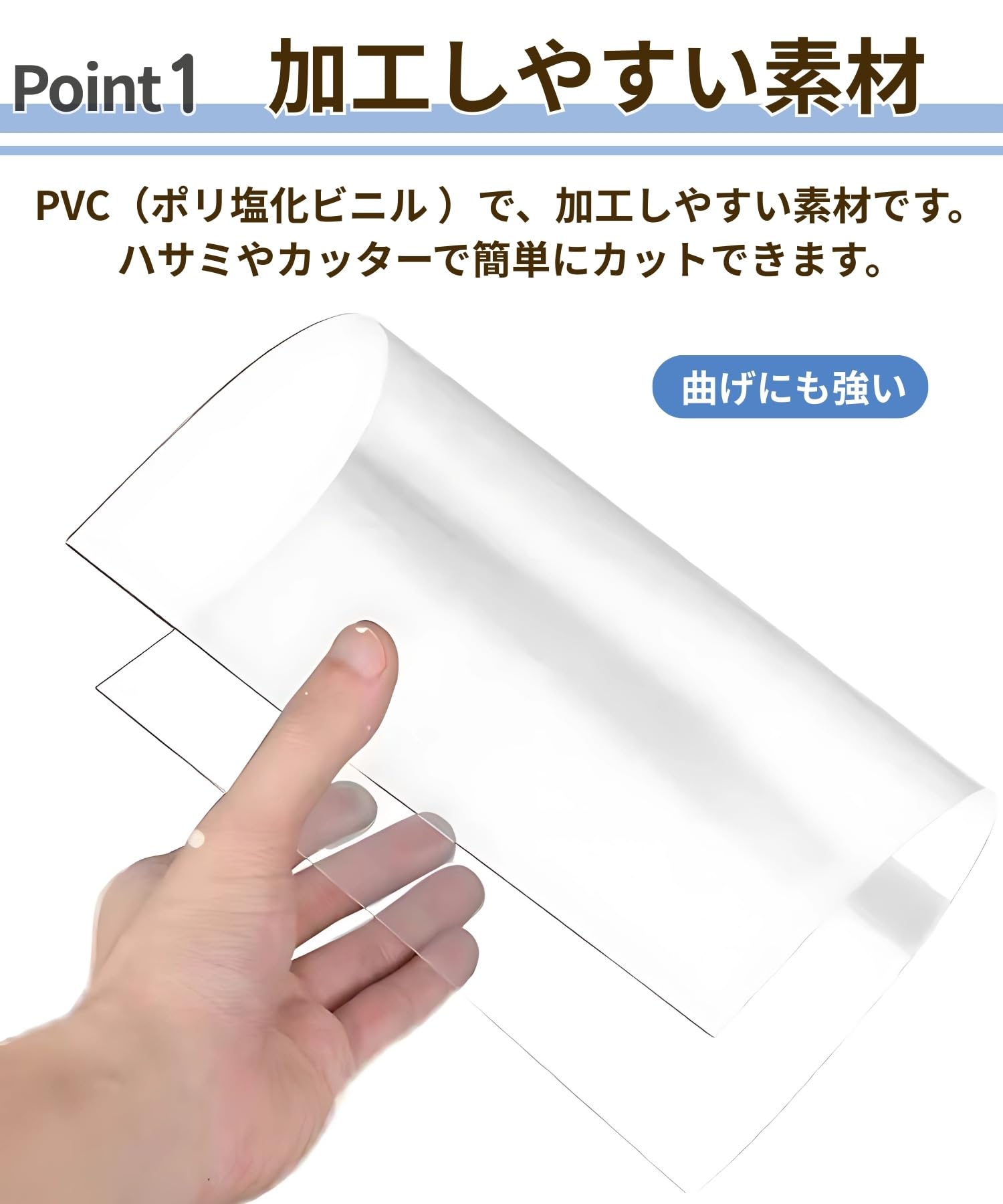 Amazon.co.jp: Letics PVC板 塩ビ板 ポリ塩化ビニル板 プラ板 透明