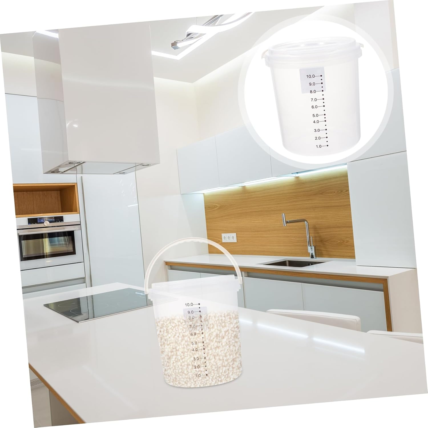 Grain Storage Tank Rice Flour Storage Containers Moisture Sturdy Material Box for Kitchen Organization