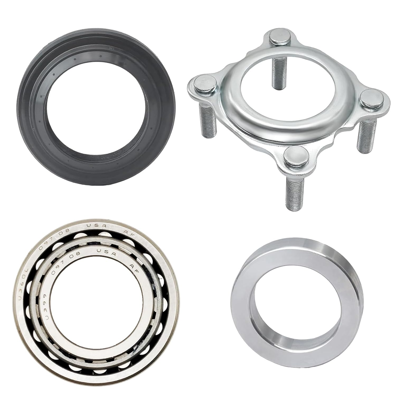 Rear Axle Bearing and Seal Kit, Compatible with Jeep Wrangler JK JKU 2007-2017, Replace# 68003270AA 83503077 68499023AA