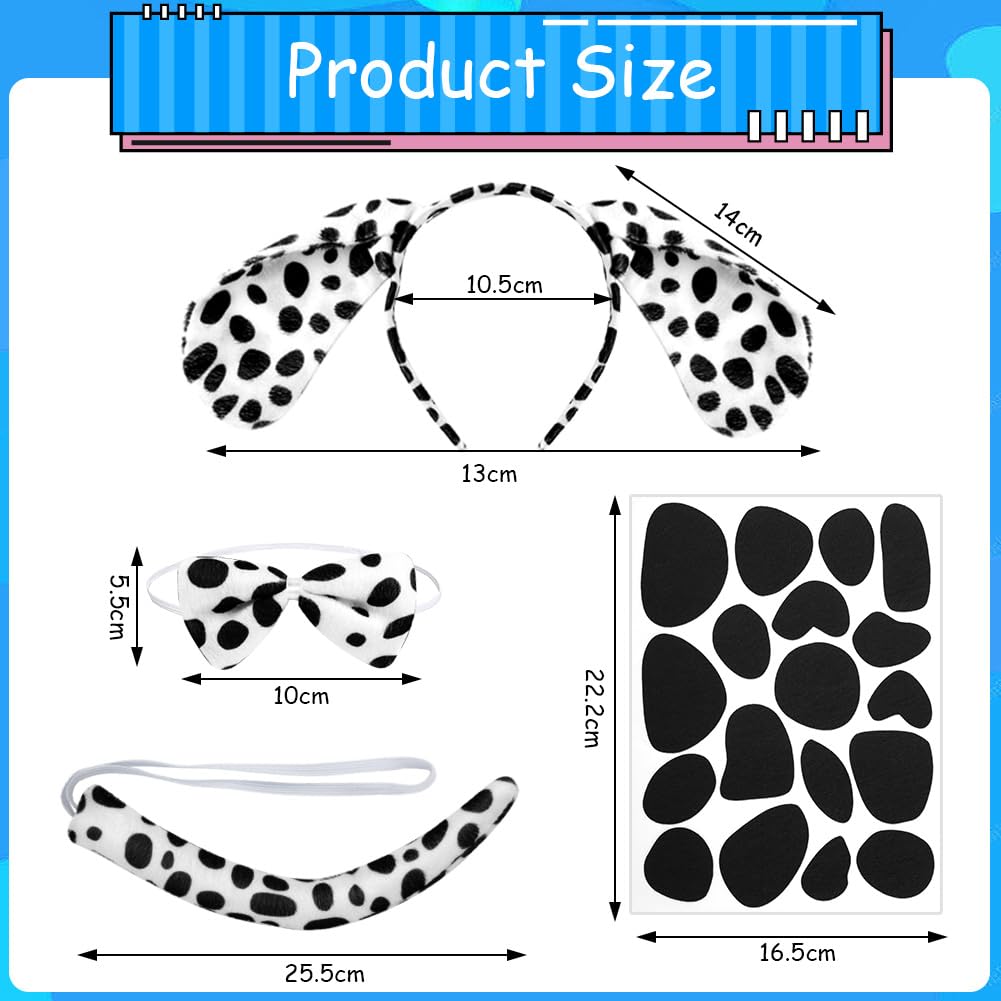 ACWOO Tigre Set di Costumi Animali, Kit di 5 Pezzi Costume Animale Tutu Gonna con Cerchietti Orecchie Tigre Naso Coda Papillon, per Halloween, Festa di Compleanno Costume, Carnevale Cosplay Party