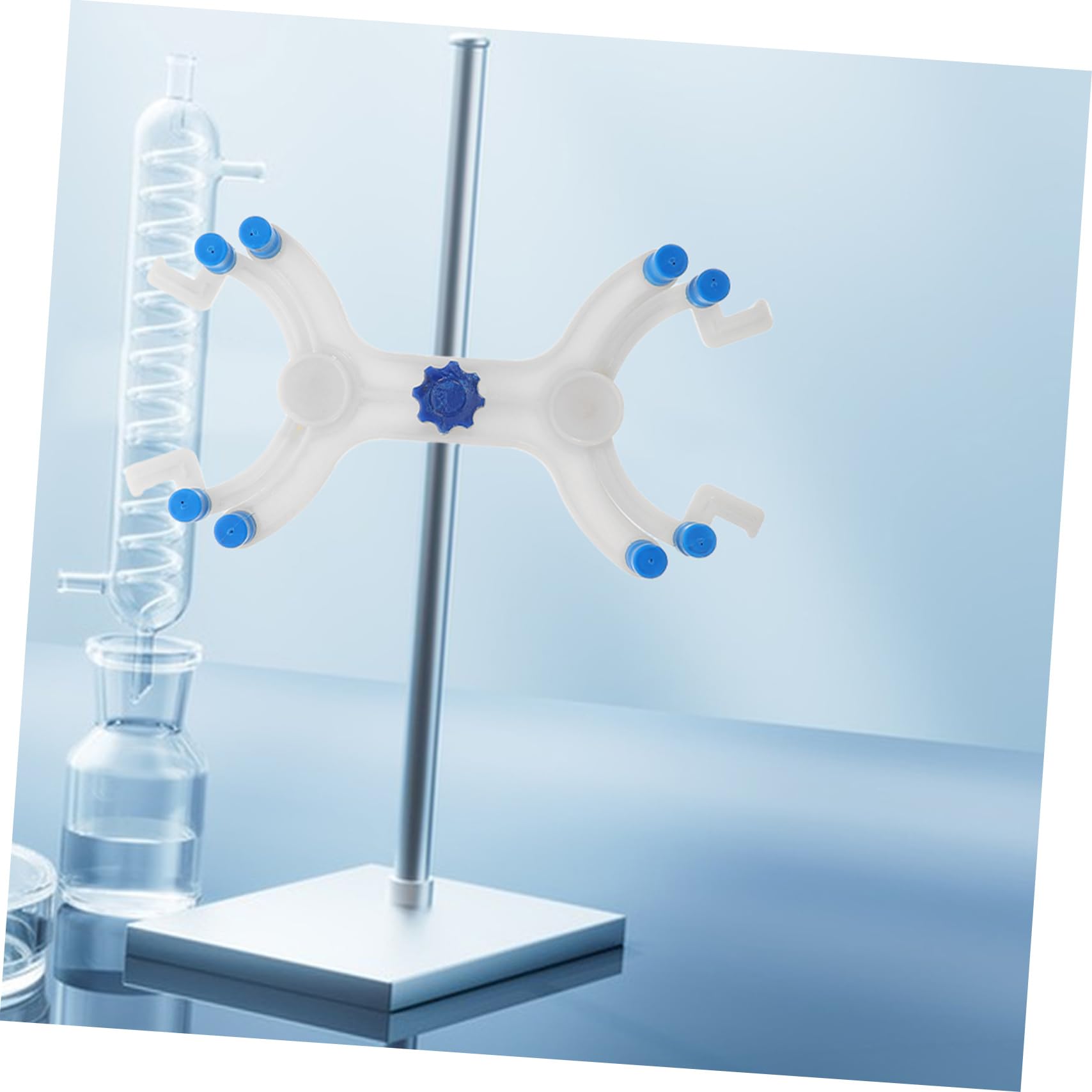 Pinza Regolabile Plastica Per Burette e Becher Clip Butterfly Doppia Per Supporto Laboratorio Accessorio Versatile Per Esperimenti Chimici