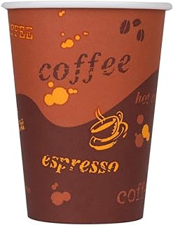 Karat 12 oz Paper Hot Coffee Cups [1000 ct] Disposable, Leak-Resistant Double Poly-Lined Cups for Hot Beverages - Ideal for Cafes & Restaurants, 90mm (C-K512)