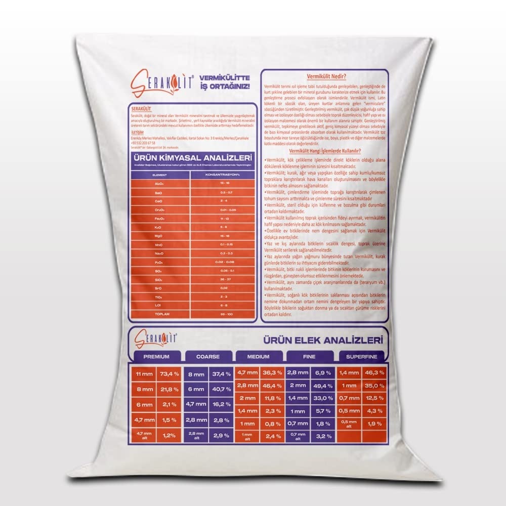 Serakülit Vermikülit - Superfine 10 Litre