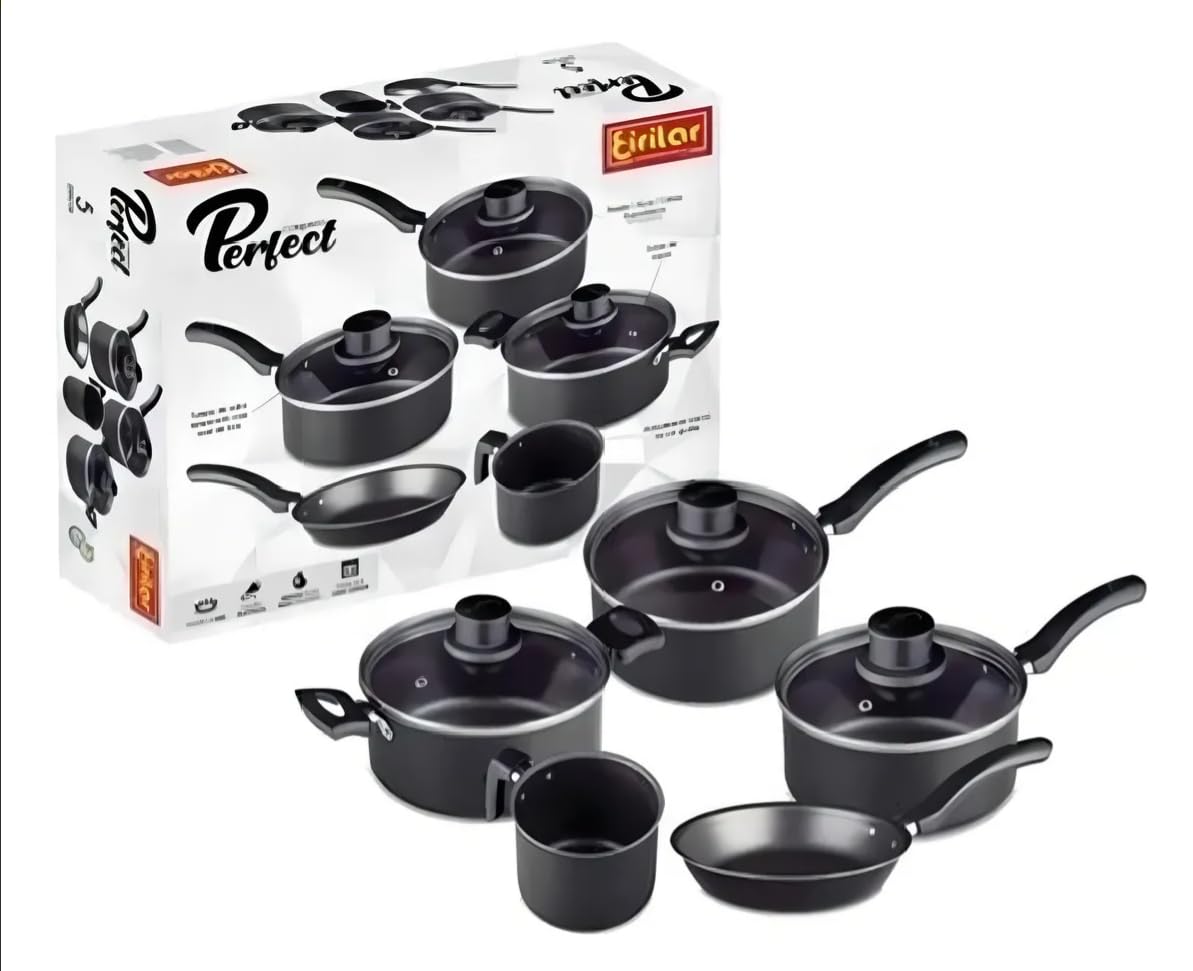 CONJUNTO PERFECT GRAFITE 5 PCS EIRILAR : Amazon.com.br: Cozinha