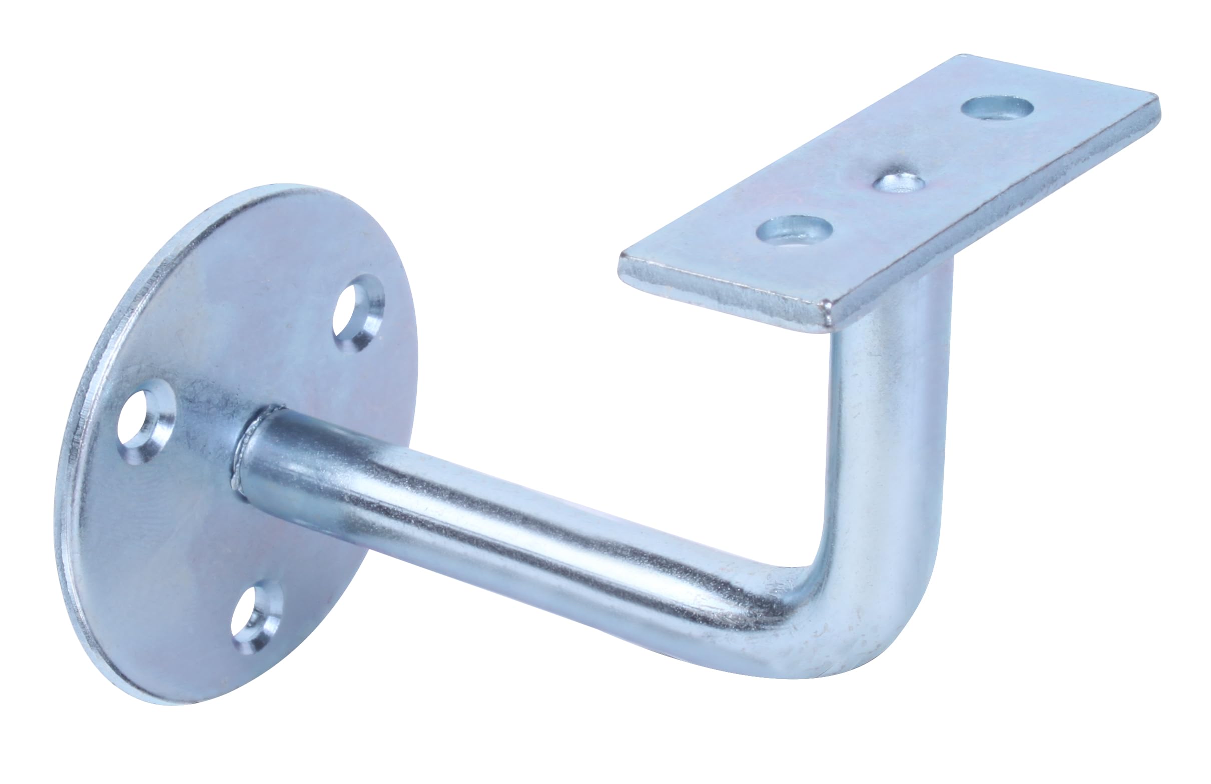Support de main courante droit Alberts galvanisé à visser pour mur intérieur et extérieur (x10)