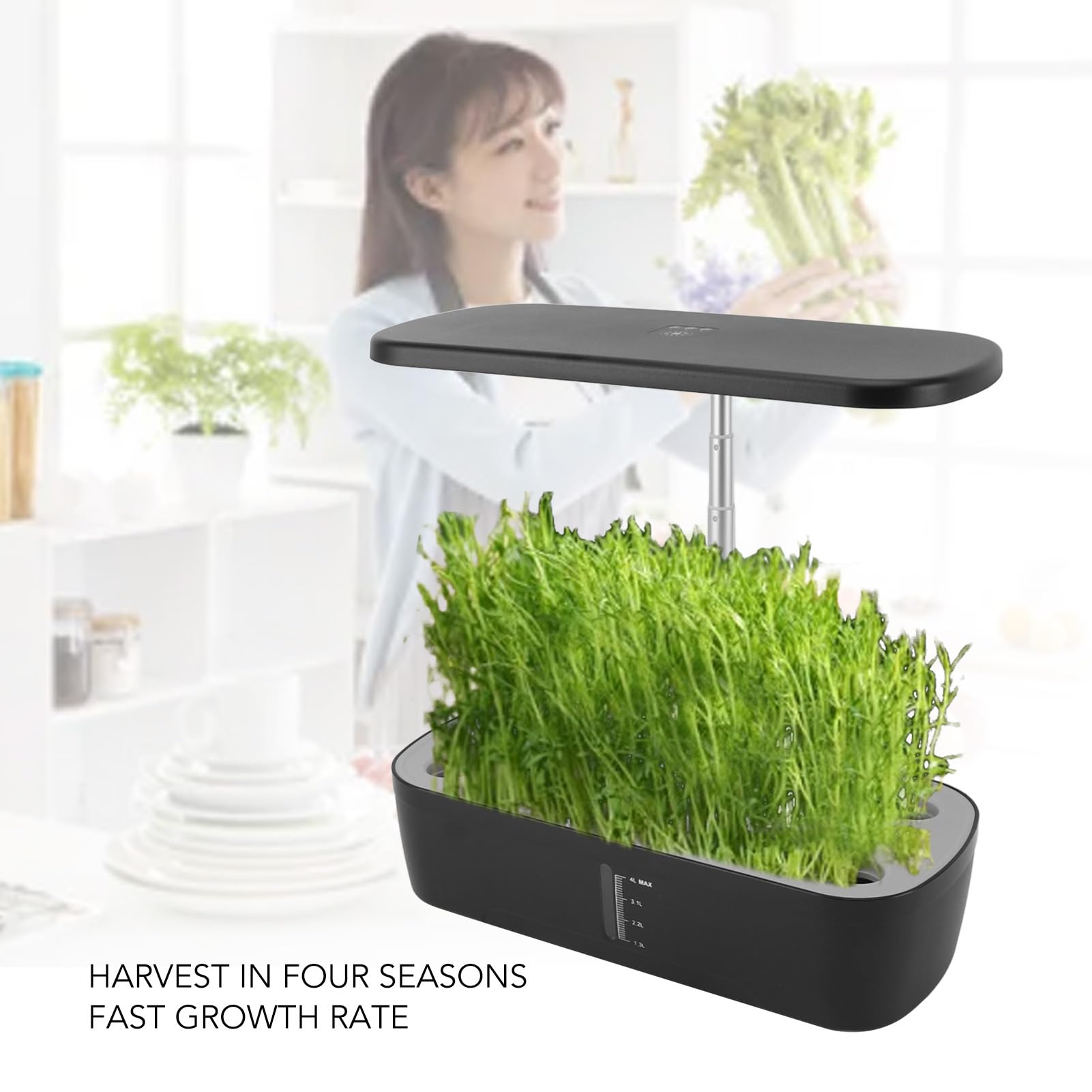 DRYADES Hydrocultuur Kweeksysteem Met 12 Capsules Voor Binnen Led Groeilamp Intelligente Plantenkiemset Zonder Zaden Hydrocultuurbloempot Thuis 2973564557