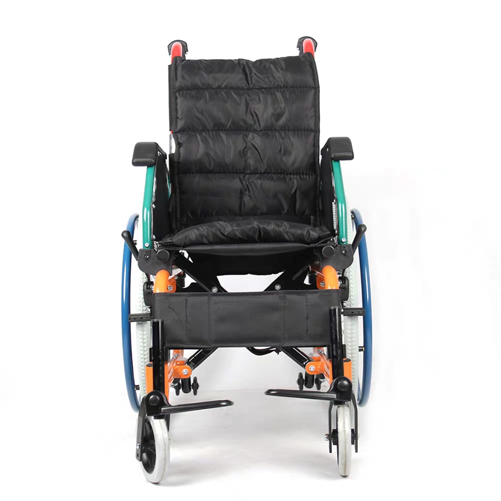 Silla De Ruedas Para Niños Ligera Y Plegable, Sillas De Ruedas Autopropulsadas, chasis de aleación de aluminio con una capacidad de carga de 75Kg,Silla de ruedas de tránsito(Seat width 30cm/11.8in)