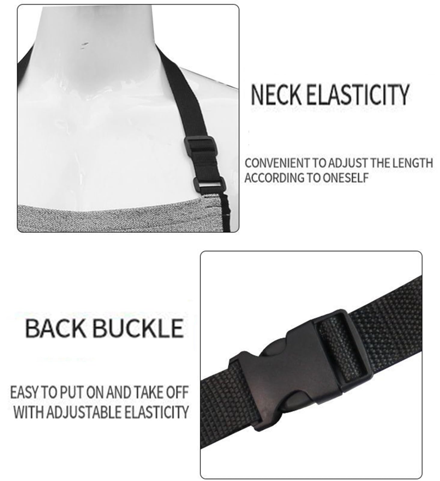 Ropa Resistente A Cortes De Carnicero, Delantal De Seguridad Profesional para Chef, Delantal De Trabajo Protector A Prueba De Cuchillos para Carniceros,Resistente A Perforaciones,Desgaste