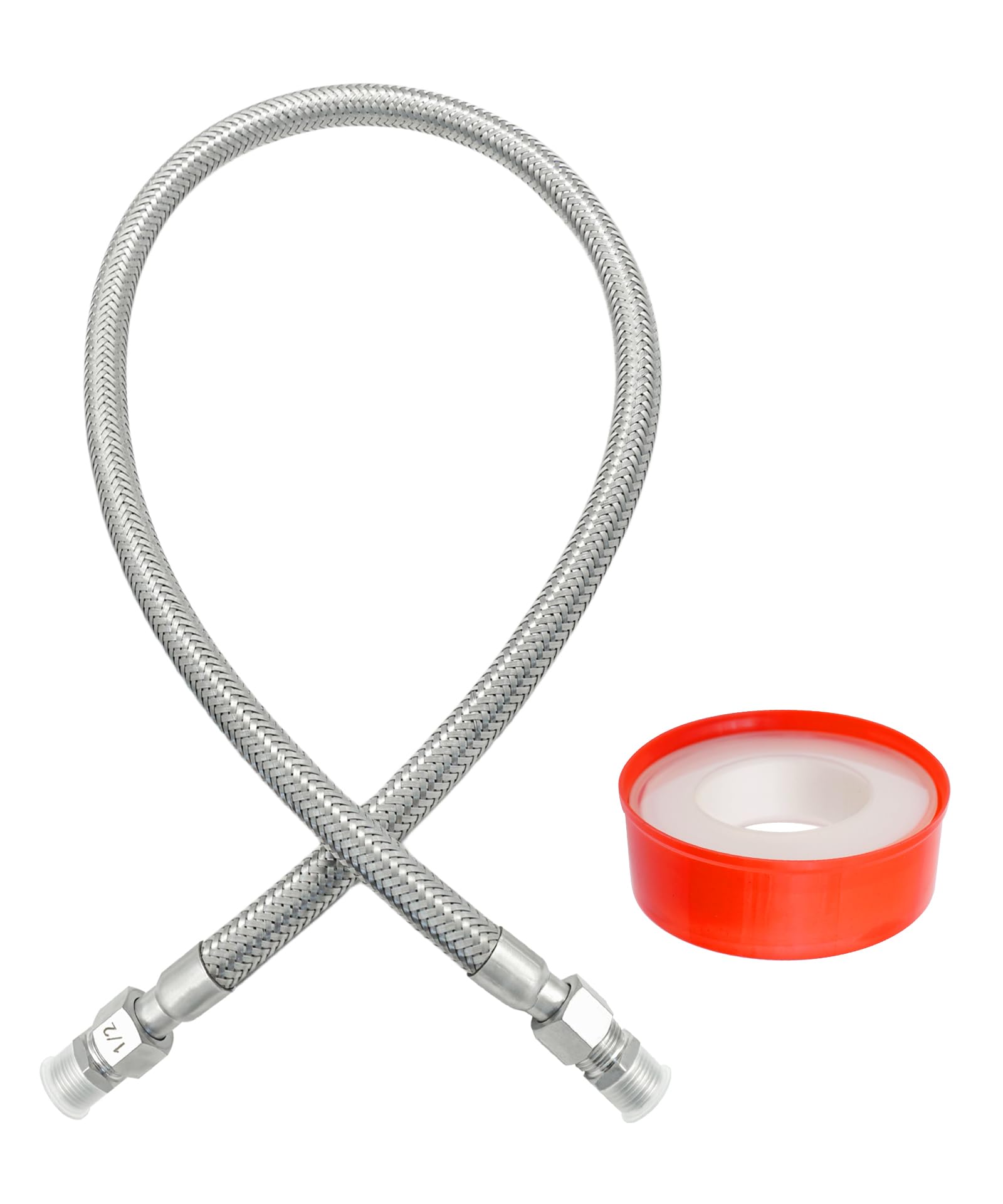 48" x 1/2" Universal Air Compressor Jumper Hose