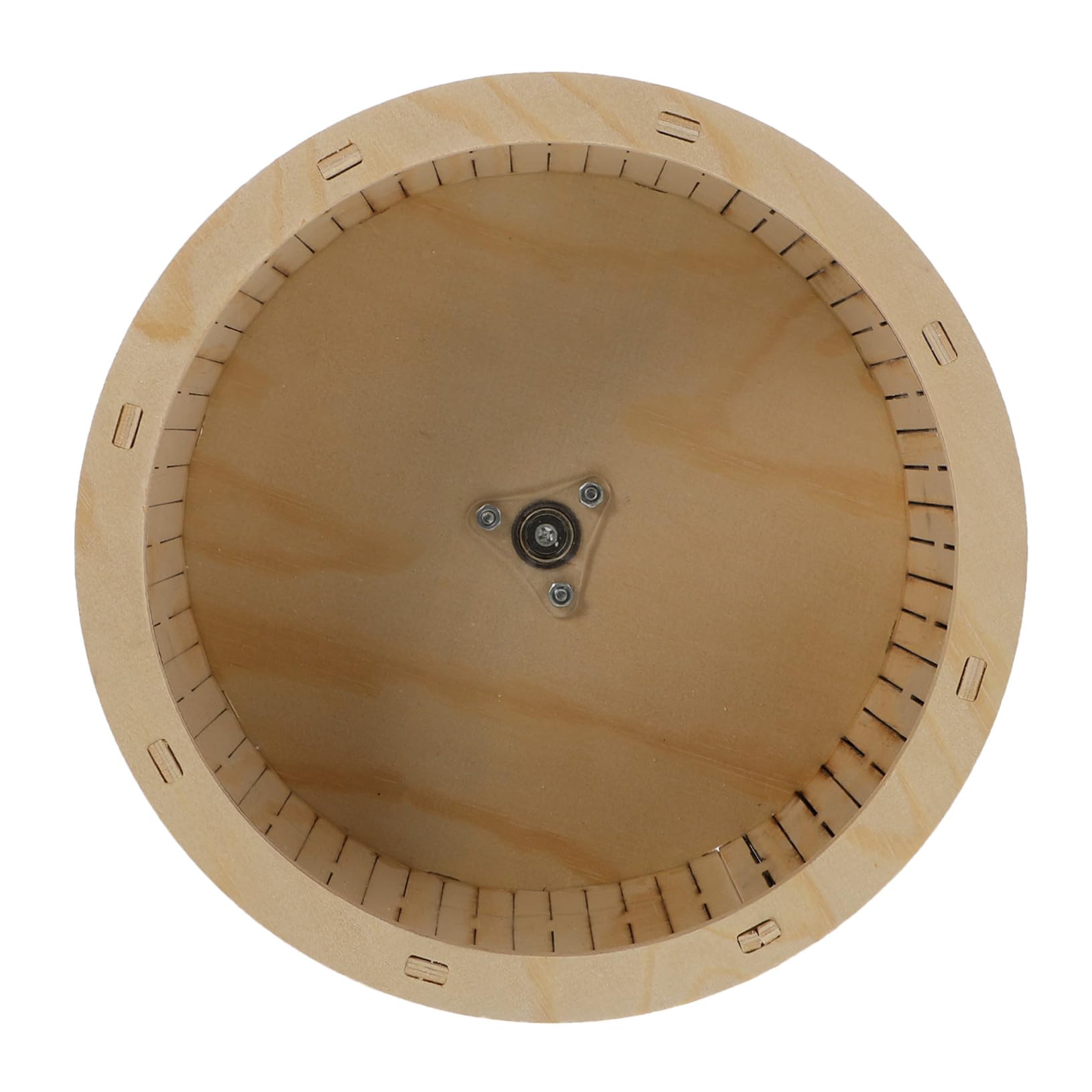 Rueda de Madera para Hámster Juguete Silencioso y Resistente para Ejercicio de Pequeños Roedores y Chinchillas Superficie Antideslizante para Mascotas Pequeñas