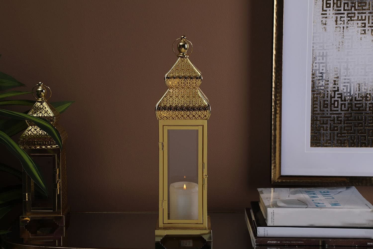 PAN Home Marcle Lantern Gold 13x13x47cm