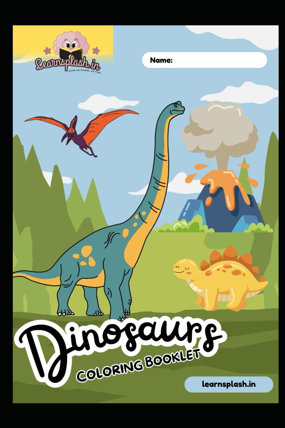 Roaring Dinosaur Coloring Adventure: A Jumbo Activity Book with Large Print Illustrations of Triceratops and More for Preschool and Kindergarten Success
