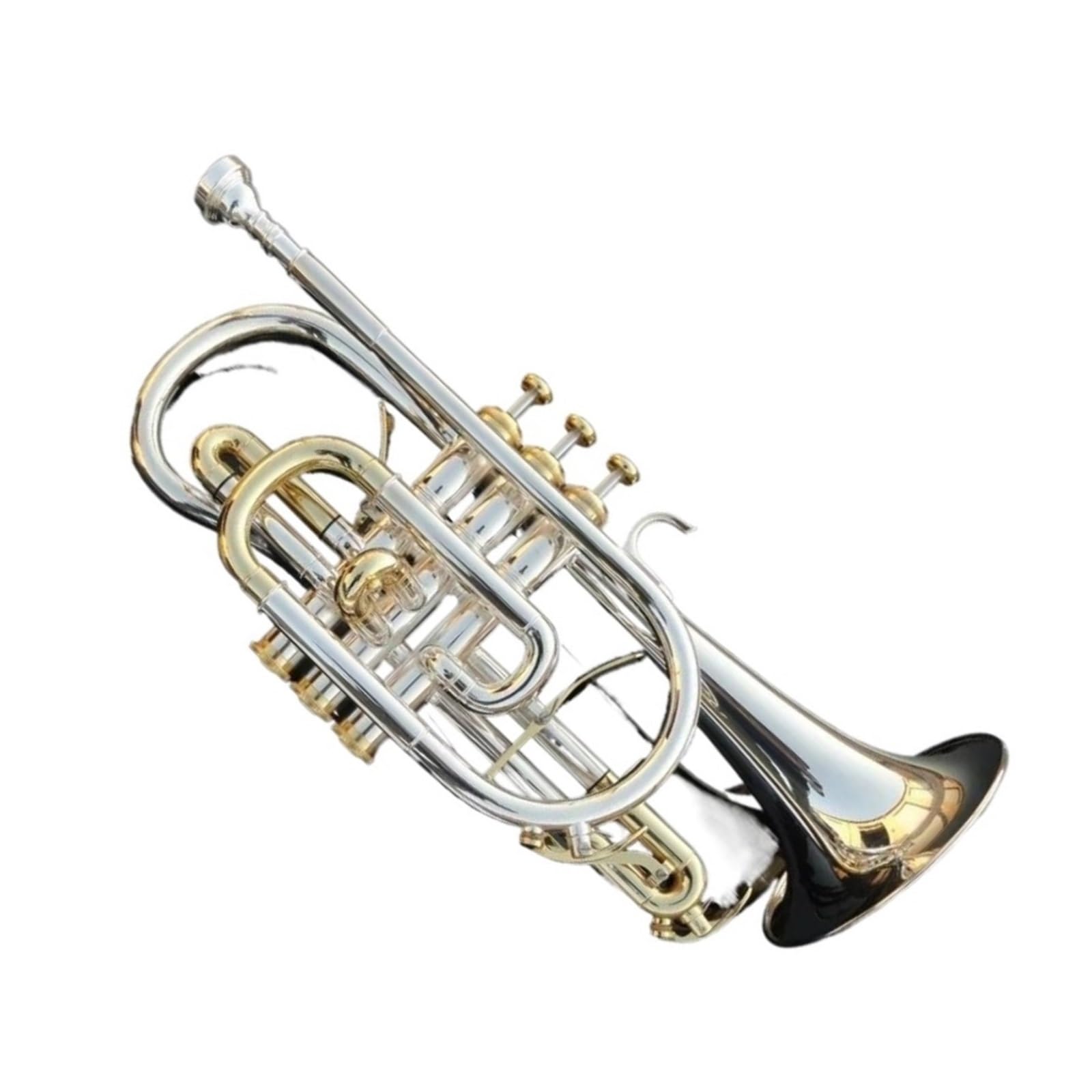 Trąbka Dla Początkujących Instrument Kornetowy W Tonacji B Rura Mosiężna Srebrzona