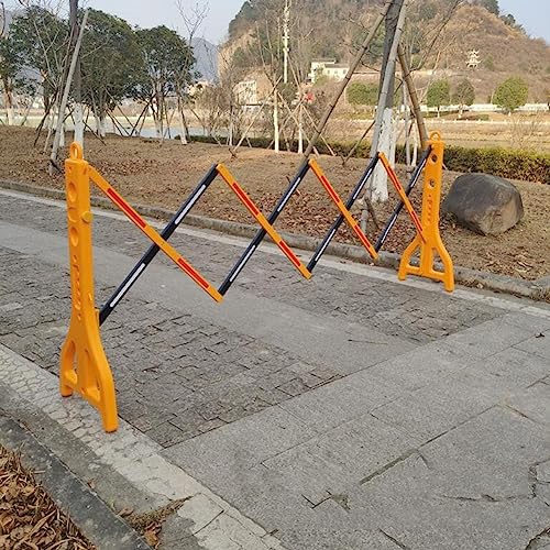 Barrière de sécurité rétractable jaune extensible plastique pour chantier
