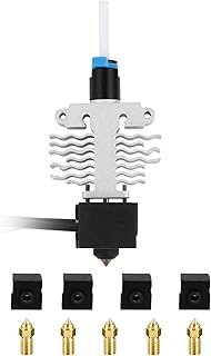 Creality Ender 5 S1 Hotend Kit, 3D Printer Parts Assembled Hotend with Silicone Socks and 0.4mm Nozzles for Ender 5 S1