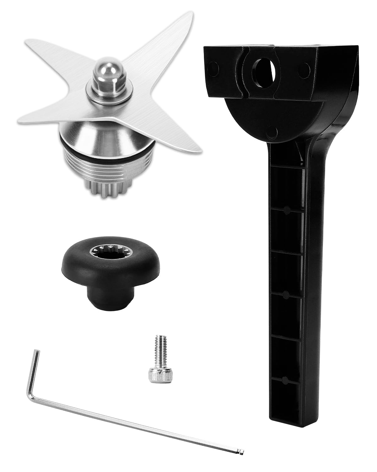 PROKITCHEN Replacement Blade Parts with Wrench and Drive Socket Removal Tool Kit, Compatible with vitamix 5200 5000 4500 5500 Blender Wet Blade Replacement, Fit for 64oz 48oz 32oz Classic Container