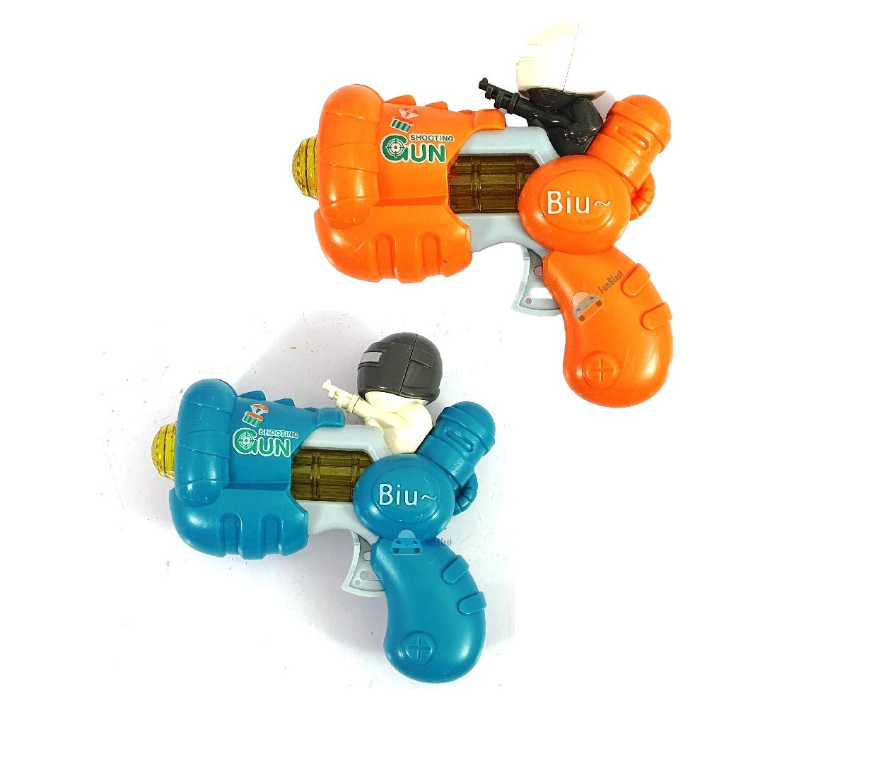 FunBlast Electric Pistol Toys for Kids with Light and Sound; Toy Gun for Small Kids & Toddlers – (Pack of 2; Multicolor)