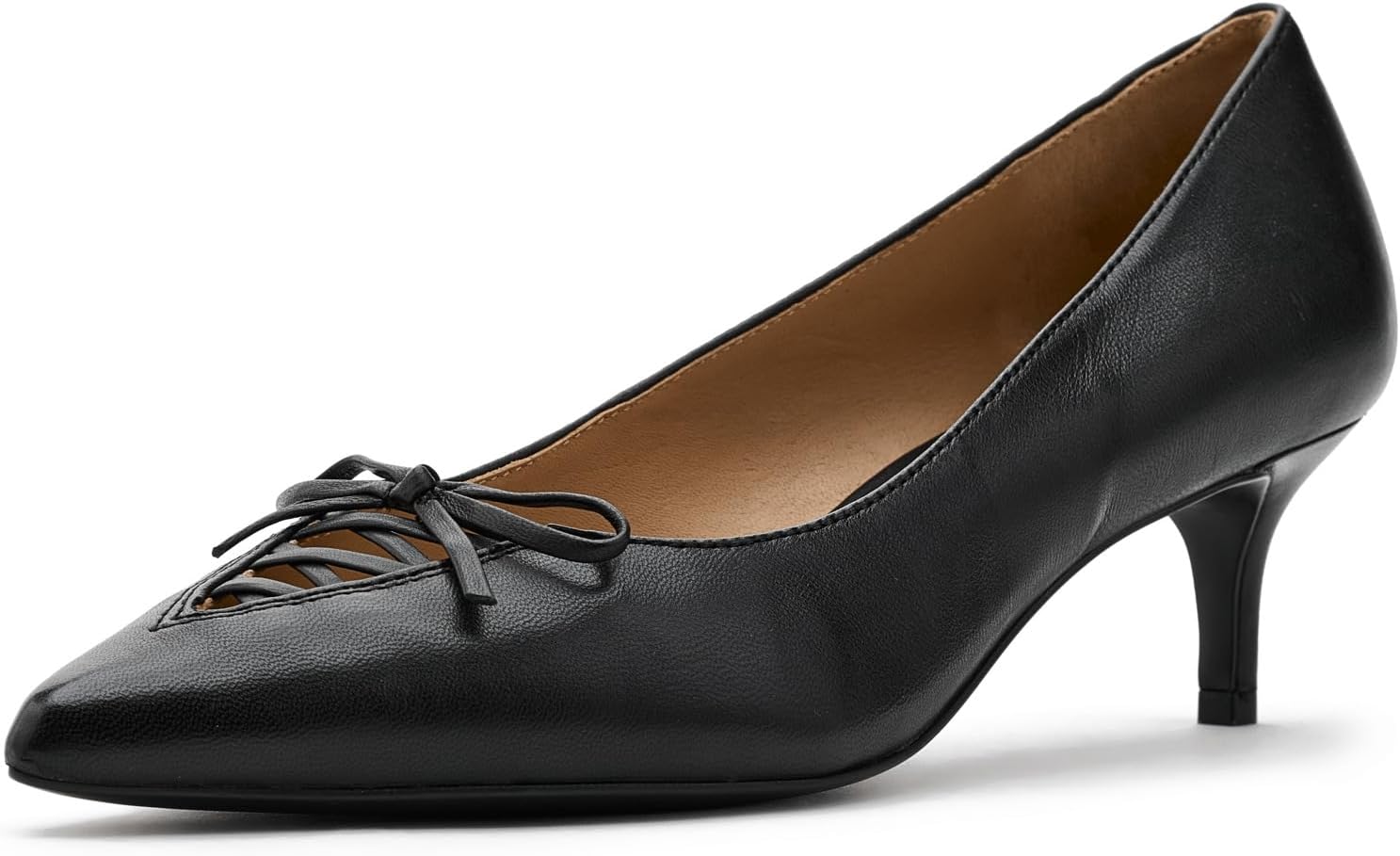 Lauren Ralph Lauren Adrienne Lace-Up Nappa Leather Pumps