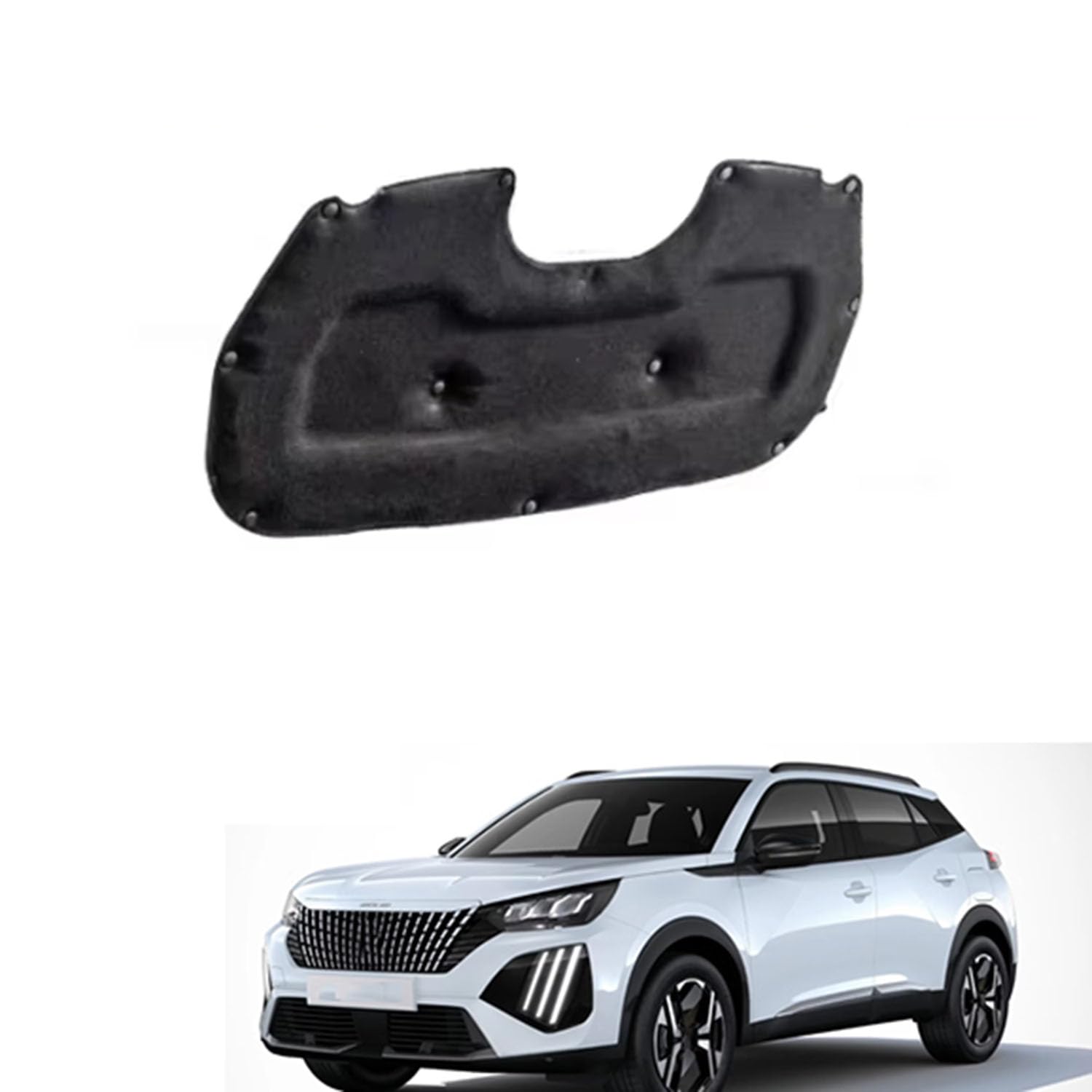 Isolamento Cofano Auto per Peugeot 2008 P24 2019-2025 Insonorizzante Motore Protezione Calore Riduzione Rumore Cofano Motore Accessori Auto