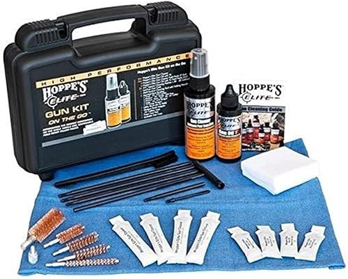 HOPPE'S EGCOTG Kit Gun Care On The Go con estuche y caja de paquetes de almohadas