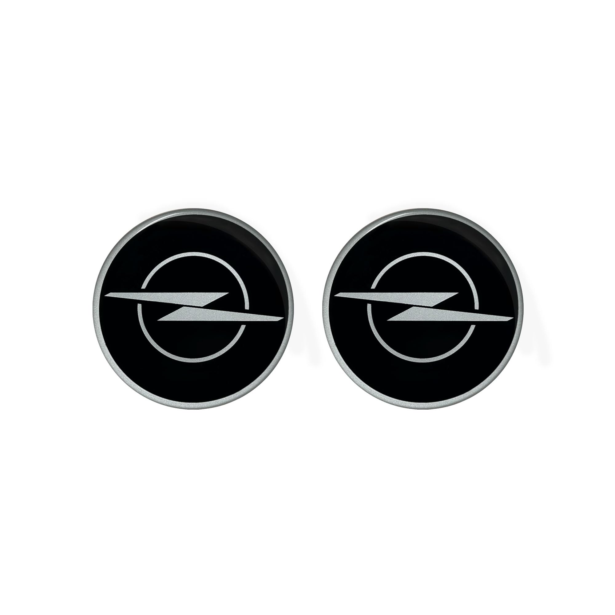 Stemma Adesivo 3D Compatibile con Opel Licenza Nero 12 mm