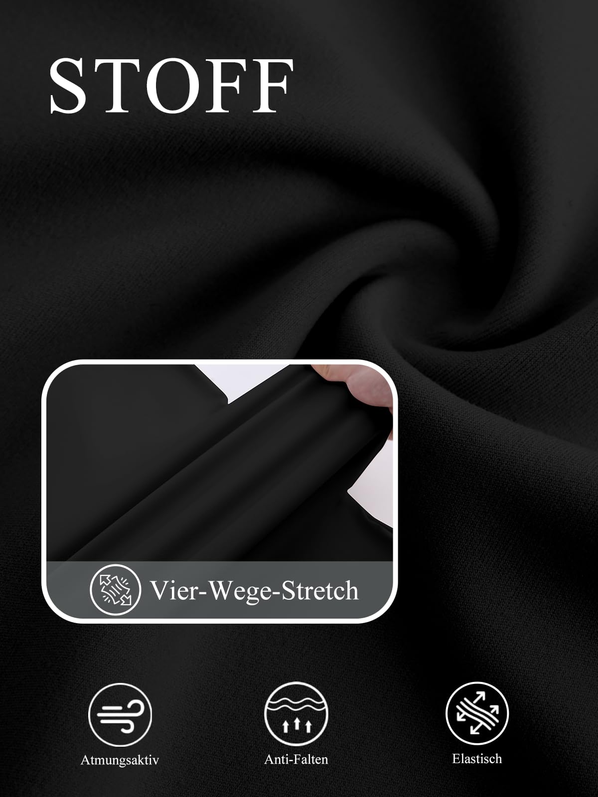 Glacspyg Damen Hohe Taille Straight Freizeithosen Elastische Business Arbeitshosen Elegante Stretch Weite Hosen mit Taschen