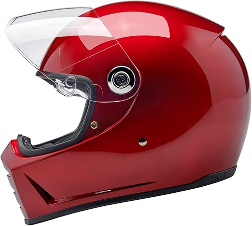 Biltwell Lane Splitter ECE R22.06 - Casco de moto (rojo cereza metálico)
